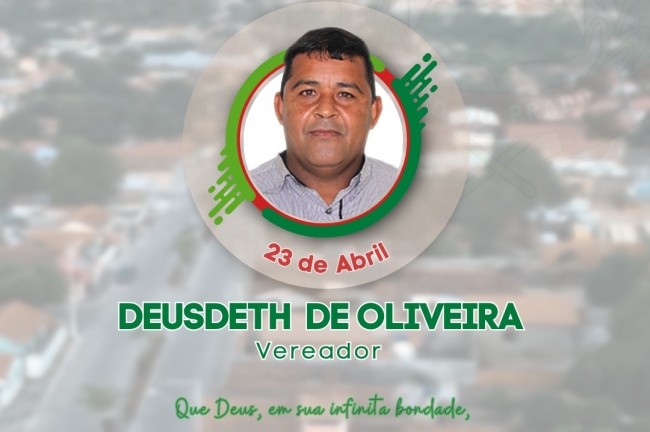 Aniversariante do dia da Câmara Municipal de Rio do Prado